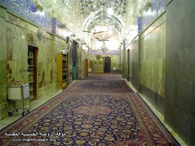 نمای داخل از حرم امام حسین (ع)